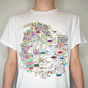 2025 Musik Festival Karte T Shirt (inoffiziell) Handgemacht - Leichtes Gewicht Sommer 65/35 Polyester Baumwolle - Festival