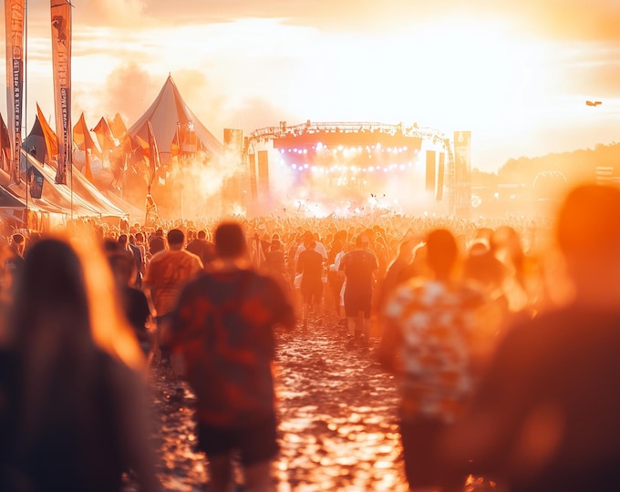 Personalisable Music Festival Print (Unofficial) - A4 A3 A2 - Music Festival Poster - Festival Merch