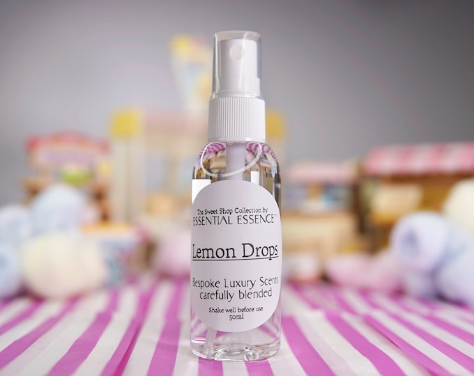 Lemon Drop Room Spray - Linen Spray 50ml 5ml  Premium Fragrance Oil by Essential Essence™