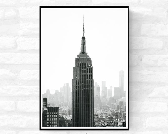 New York City Print - wall hanging home decor gift -  A4 A3 A2  - Festival Merch