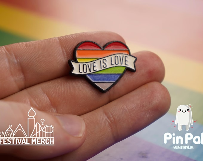 Rainbow Flag Pin | Enamel - PinPal UK022 - LGBT Pride Badge Stud Lesbian Gay Bisexual Transgender Queer Metal Button Pride gift Pride outfit