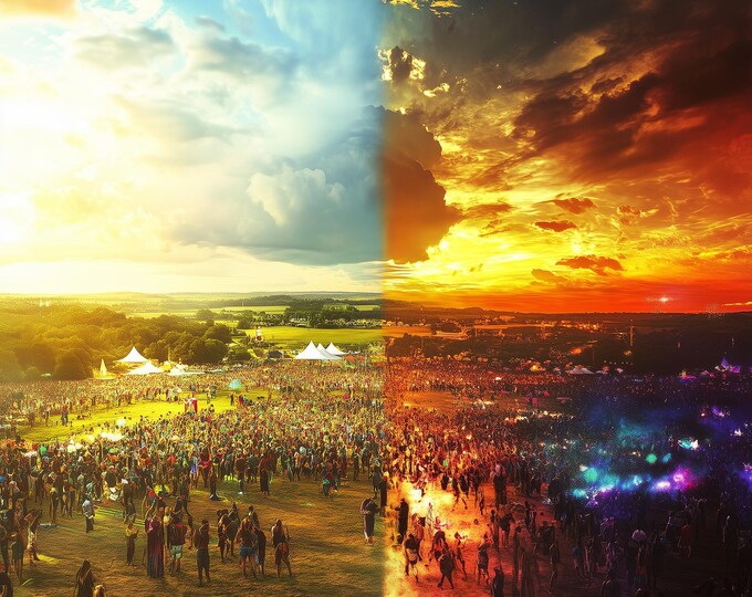 Personalisable Music Festival Print (Unofficial) - A4 A3 A2 - Music Festival Poster - Festival Merch