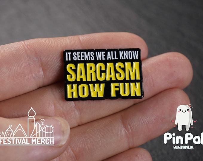 Funny Enamel Pin - PinPal UK142 - Pin Badges - Funny Gift, Music Gift, Anime Gift, Cute Gift, Positive gift, Cheeky Rude Gift, Unique Gift