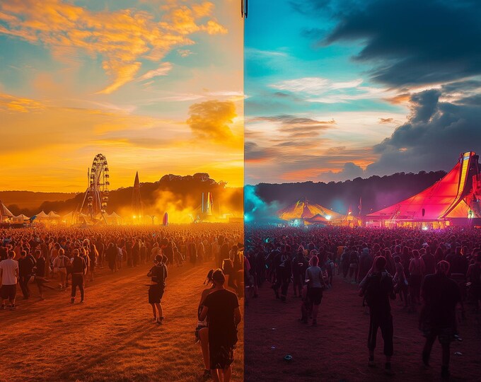 Personalisable Music Festival Print (Unofficial) - A4 A3 A2 - Music Festival Poster - Festival Merch