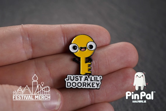 Key Enamel Pin - PinPal UK196 - Pin Badges - Funny Gift, Music Gift, Anime Gift, Cute Gift, Positive gift, Cheeky Rude Gift, Unique Gift