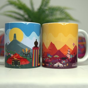11oz Music Festival Mug - Day Time Theme Cup - Parklife download reading and leeds fest Creamfields sound city cup - Festival Merch