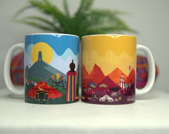 11oz Music Festival Mug - Day Time Theme Cup - Parklife download reading and leeds fest Creamfields sound city cup - Festival Merch