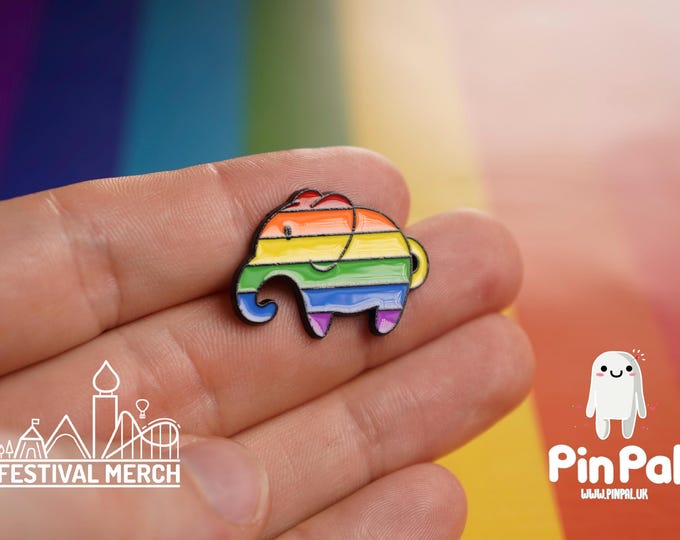 Rainbow Flag Pin | Enamel - PinPal UK031 - LGBT Pride Badge Stud Lesbian Gay Bisexual Transgender Queer Metal Button Pride gift Pride outfit