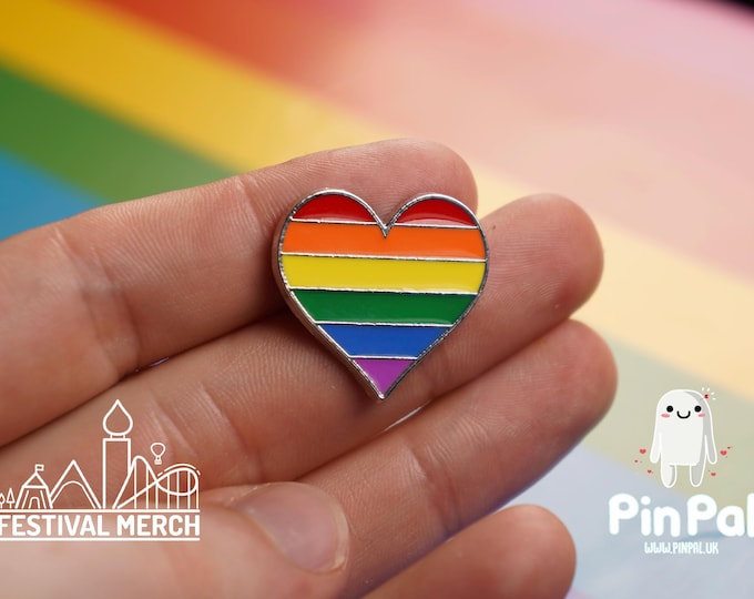 Rainbow Flag Pin | Enamel - PinPal UK025 - LGBT Pride Badge Stud Lesbian Gay Bisexual Transgender Queer Metal Button Pride gift Pride outfit
