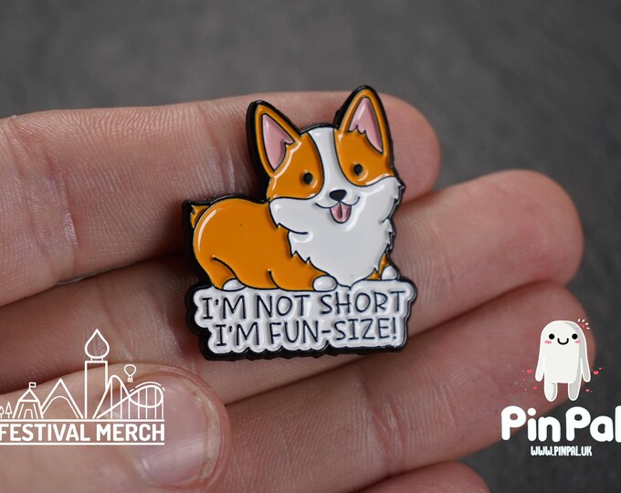 Dog Enamel Pin - PinPal UK184 - Pin Badges - Funny Gift, Music Gift, Anime Gift, Cute Gift, Positive gift, Cheeky Rude Gift, Unique Gift