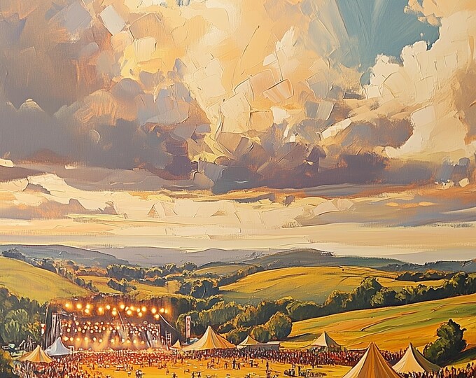 Personalisable Music Festival Print (Unofficial) - A4 A3 A2 - Music Festival Poster - Festival Merch