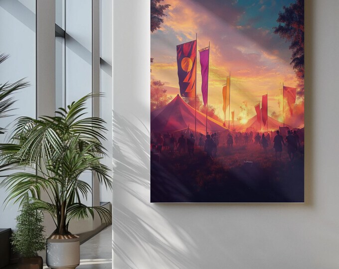 Personalisable Music Festival Print (Unofficial) - A4 A3 A2 - Music Festival Poster - Festival Merch