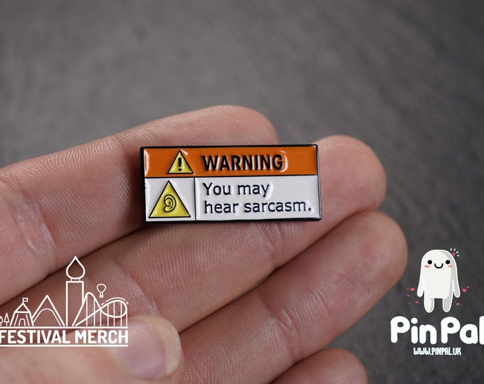 Funny Enamel Pin - PinPal UK131 - Pin Badges - Funny Gift, Music Gift, Anime Gift, Cute Gift, Positive gift, Cheeky Rude Gift, Unique Gift