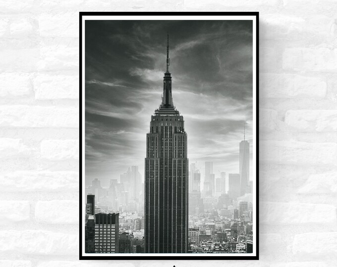New York City Print - wall hanging home decor gift -  A4 A3 A2  - Festival Merch