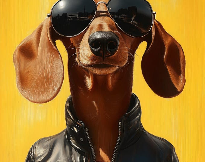 Funny Animal Wall Art - Printed in the UK Premium Quality - A4 A3 A2 - Festival Merch