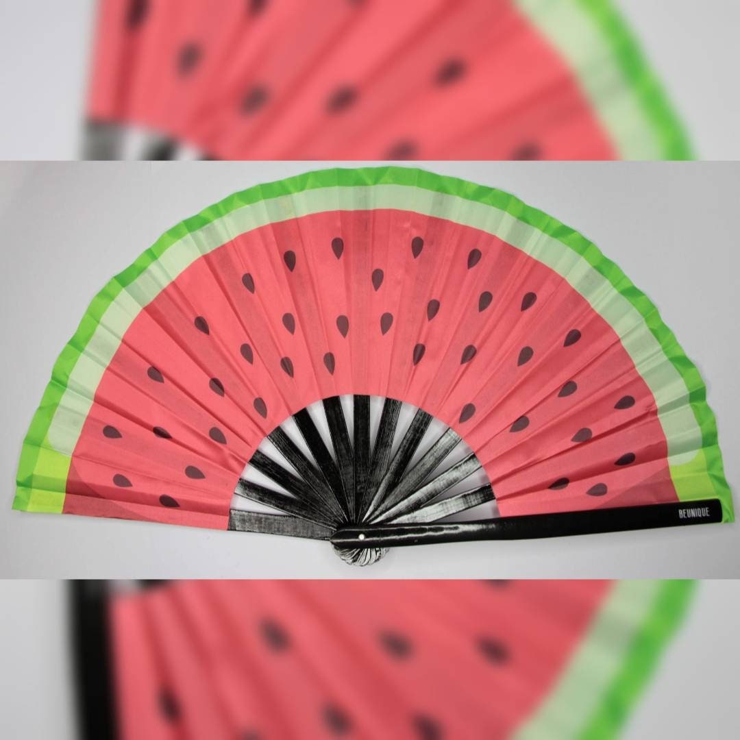 Clack Fan Watermelon Fan LARGE Hand Fan 25 66CM - Etsy UK