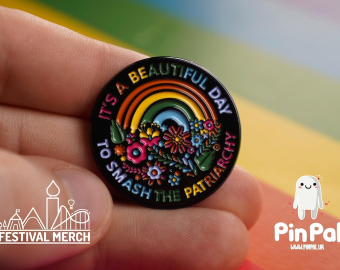 Rainbow Flag Pin | Enamel - PinPal UK071 - LGBT Pride Badge Stud Lesbian Gay Bisexual Transgender Queer Metal Button Pride gift Pride outfit