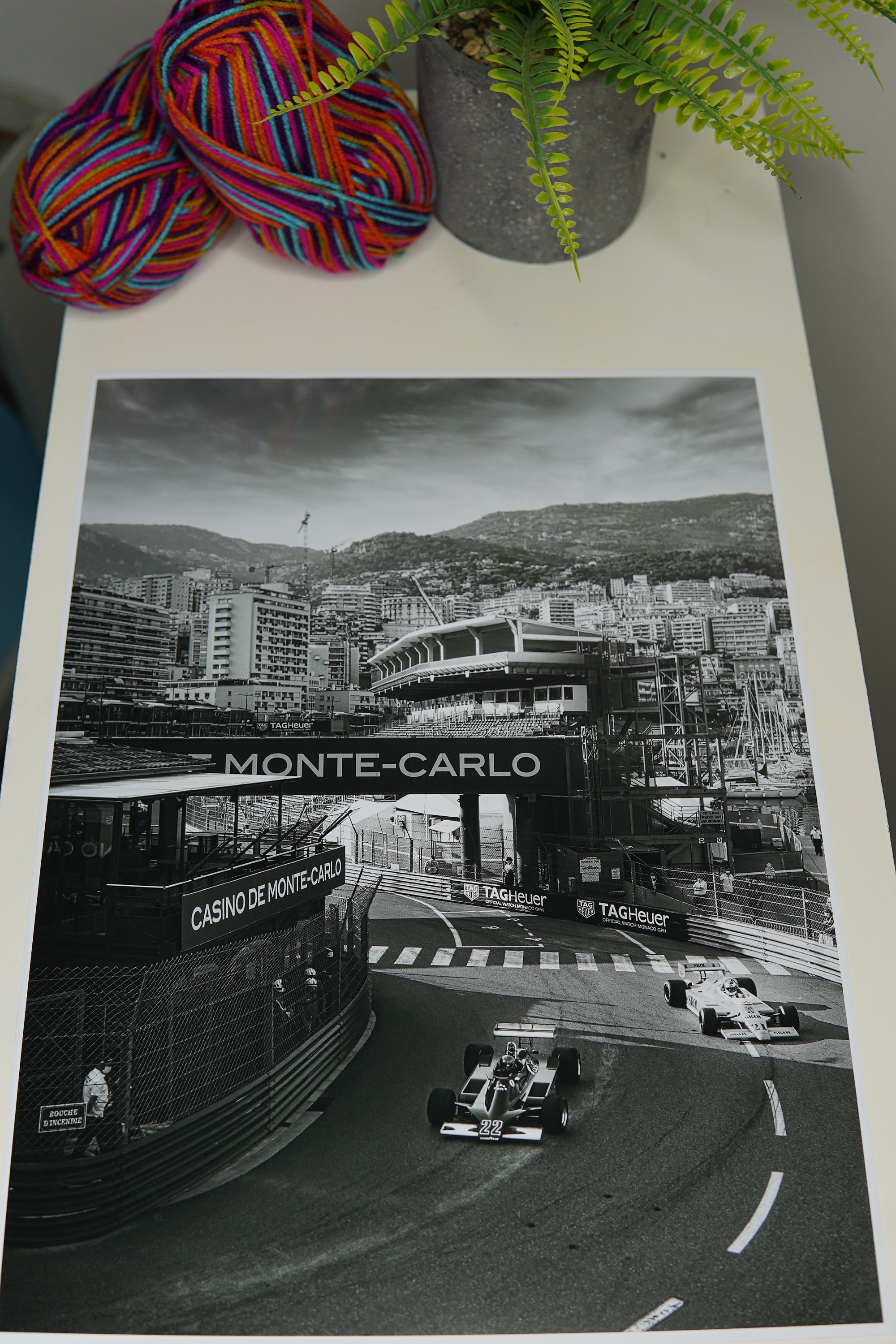 Monaco Race Circuit Print - Monaco Poster Grand Prix Historique
