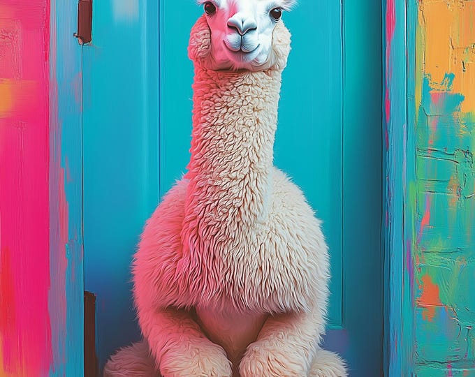 Funny Animal Wall Art - Printed in the UK Premium Quality - A4 A3 A2 - Festival Merch