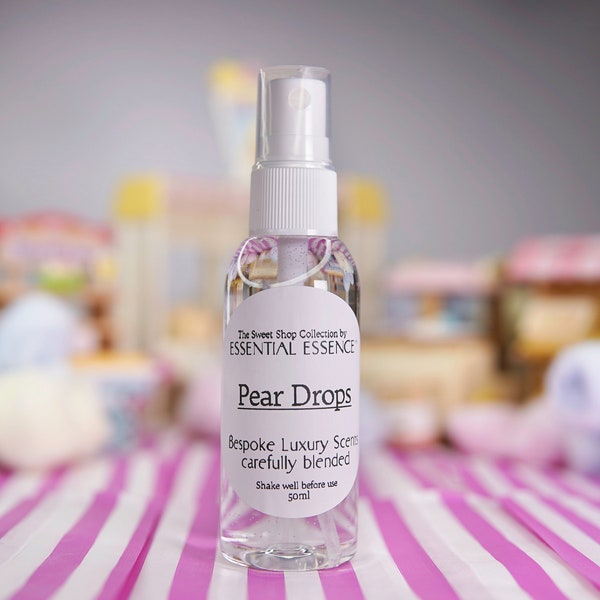 Pear Drop Room Spray - Linen Spray 50ml 5ml  Premium Fragrance Oil by Essential Essence™
