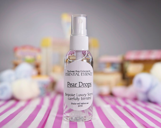 Pear Drop Room Spray - Linen Spray 50ml 5ml  Premium Fragrance Oil by Essential Essence™