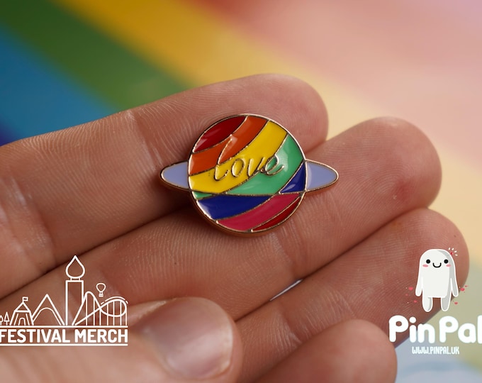 Rainbow Flag Pin | Enamel - PinPal UK021 - LGBT Pride Badge Stud Lesbian Gay Bisexual Transgender Queer Metal Button Pride gift Pride outfit