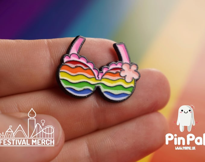 Rainbow Flag Pin | Enamel - PinPal UK055 - LGBT Pride Badge Stud Lesbian Gay Bisexual Transgender Queer Metal Button Pride gift Pride outfit