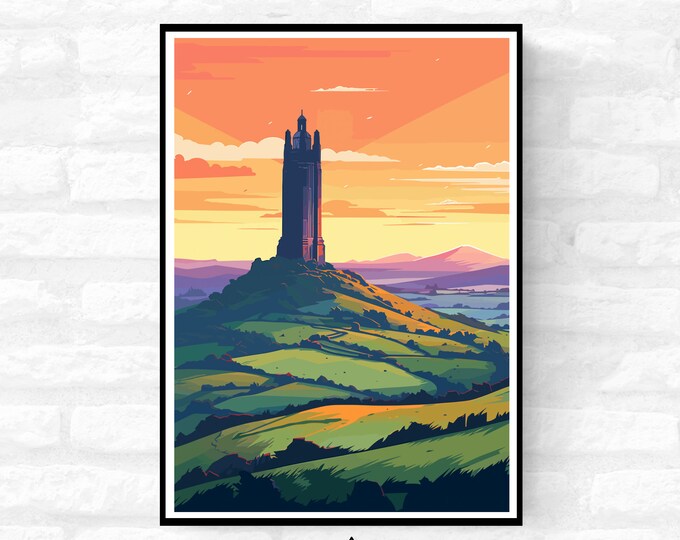 Personalisable Glastonbury Tor Print - A4 A3 A2 - Music Festival Poster - Festival Merch