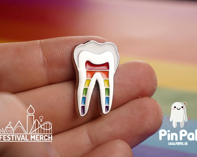 Rainbow Flag Pin | Enamel - PinPal UK044 - LGBT Pride Badge Stud Lesbian Gay Bisexual Transgender Queer Metal Button Pride gift Pride outfit