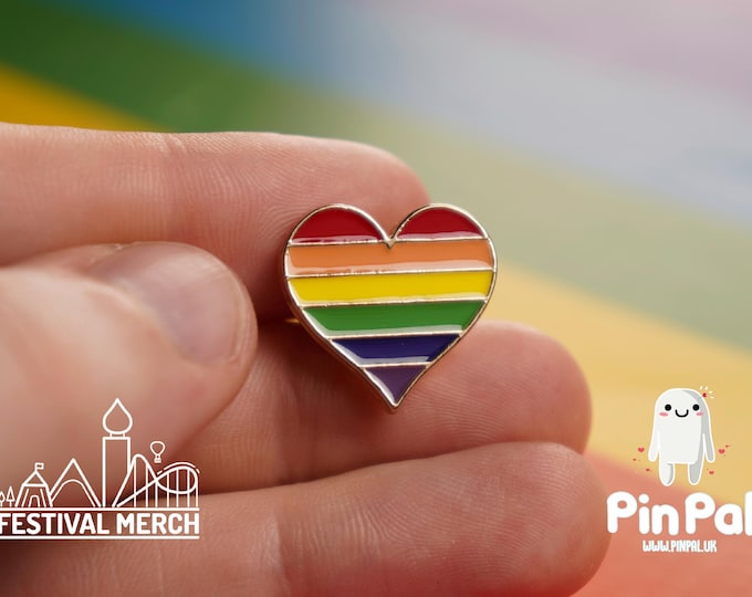 Rainbow Flag Pin | Enamel - PinPal UK063 - LGBT Pride Badge Stud Lesbian Gay Bisexual Transgender Queer Metal Button Pride gift Pride outfit
