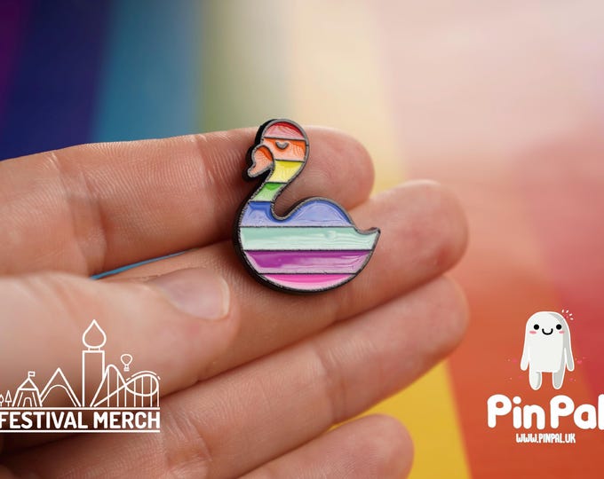 Rainbow Flag Pin | Enamel - PinPal UK026 - LGBT Pride Badge Stud Lesbian Gay Bisexual Transgender Queer Metal Button Pride gift Pride outfit