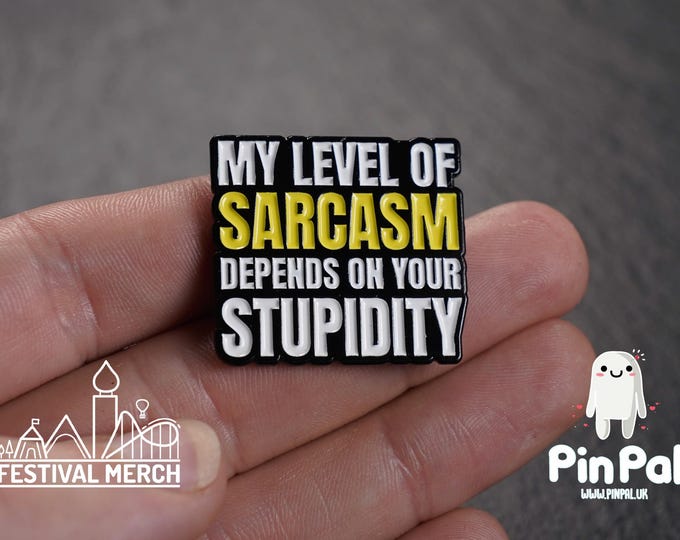 Funny Enamel Pin - PinPal UK132 - Pin Badges - Funny Gift, Music Gift, Anime Gift, Cute Gift, Positive gift, Cheeky Rude Gift, Unique Gift