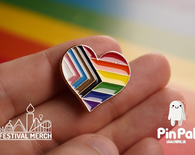Rainbow Flag Pin | Enamel - PinPal UK061 - LGBT Pride Badge Stud Lesbian Gay Bisexual Transgender Queer Metal Button Pride gift Pride outfit