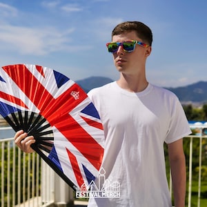 Clack Fan - Union Jack Flag 60cm - LARGE - UK Flag British Flag - eurovision 2024 United Kingdom malmo Sweden loreen olly alexander