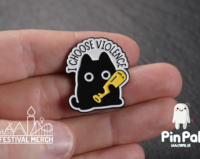 Funny Enamel Pin - PinPal UK168 - Pin Badges - Funny Gift, Music Gift, Anime Gift, Cute Gift, Positive gift, Cheeky Rude Gift, Unique Gift