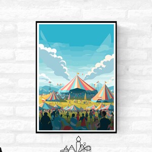 Personalizowany wydruk festiwalu muzycznego (nieoficjalny) - A4 A3 A2 - plakat festiwalu muzycznego - gadżety festiwalowe