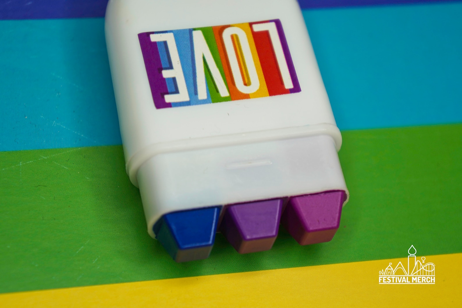 Bi Flag Face Paint Rainbow Fan Brush Face Paint Glide Along Etsy