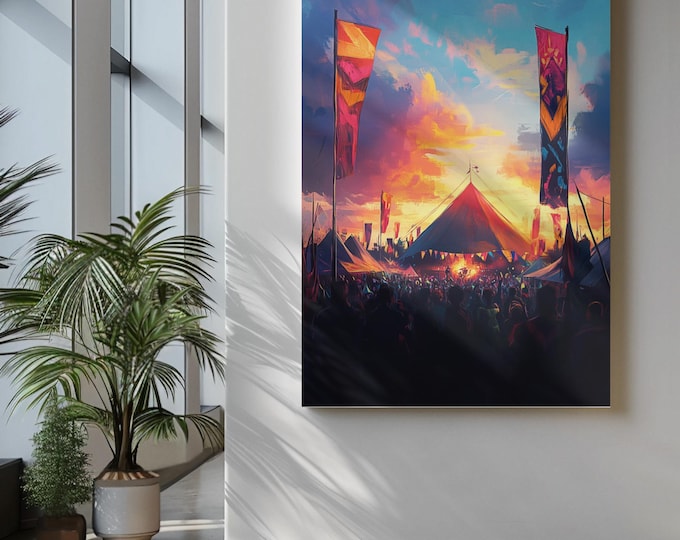 Personalisable Music Festival Print (Unofficial) - A4 A3 A2 - Music Festival Poster - Festival Merch