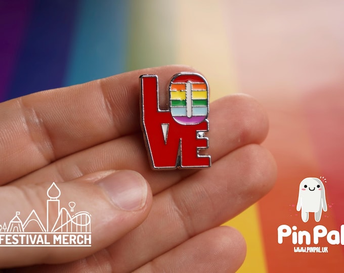 Rainbow Flag Pin | Enamel - PinPal UK028 - LGBT Pride Badge Stud Lesbian Gay Bisexual Transgender Queer Metal Button Pride gift Pride outfit