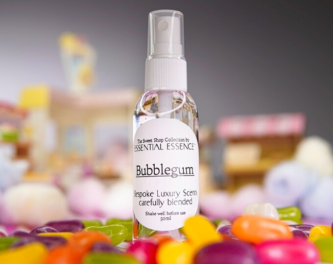Bubble gum Room Spray - Linen Spray 50ml 5ml  Premium Fragrance Oil by Essential Essence™