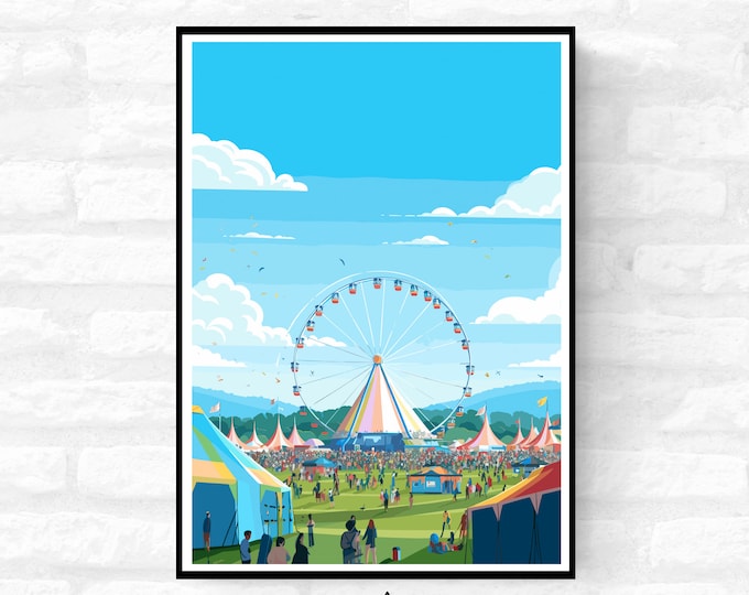 Personalisable Music Festival Print (Unofficial) - A4 A3 A2 - Music Festival Poster - Festival Merch