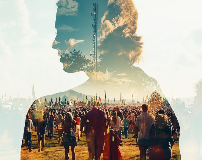 Personalisable Music Festival Print (Unofficial) - A4 A3 A2 - Music Festival Poster - Festival Merch