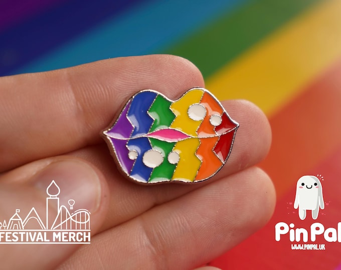 Rainbow Flag Pin | Enamel - PinPal UK054 - LGBT Pride Badge Stud Lesbian Gay Bisexual Transgender Queer Metal Button Pride gift Pride outfit