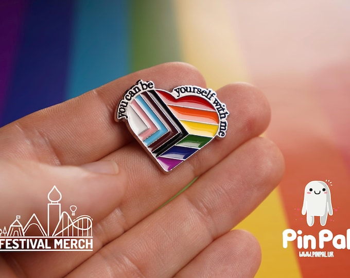 Rainbow Flag Pin | Enamel - PinPal UK032 - LGBT Pride Badge Stud Lesbian Gay Bisexual Transgender Queer Metal Button Pride gift Pride outfit