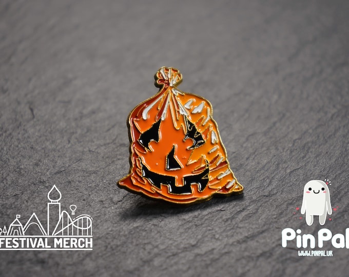 Halloween Enamel Pin - PinPal UK218 - Spooky badge Ghost Emo Cute Button Funny Boo Vampire Hand ouija board scary movie gift outfit