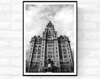 Liverpool Print - Premium Quality - A4 A3 A2 - Black and White - Beatles Albert Docks Cavern Club - Festival Merch