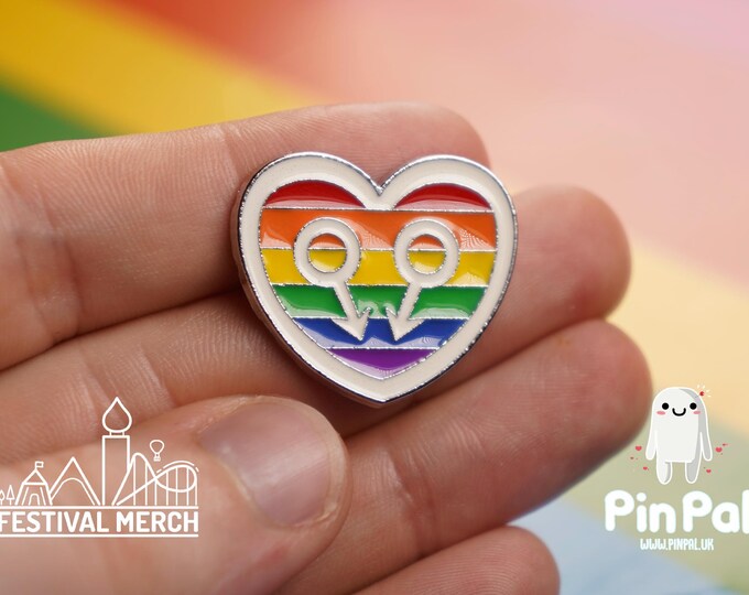 Rainbow Flag Pin | Enamel - PinPal UK018 - LGBT Pride Badge Stud Lesbian Gay Bisexual Transgender Queer Metal Button Pride gift Pride outfit