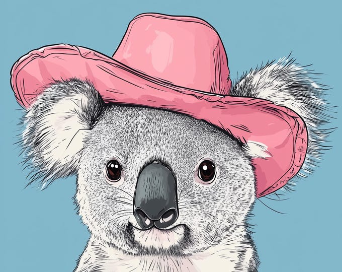 Funny Animal Wall Art - Printed in the UK Premium Quality - A4 A3 A2 - Festival Merch