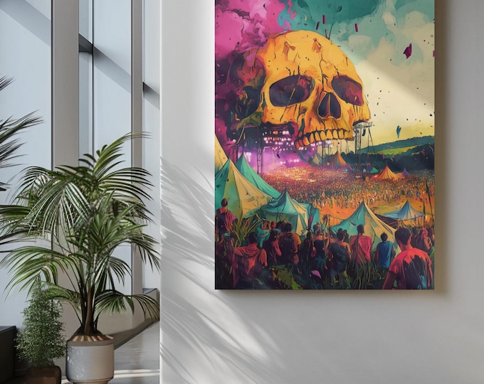 Personalisable Music Festival Print (Unofficial) - A4 A3 A2 - Music Festival Poster - Festival Merch