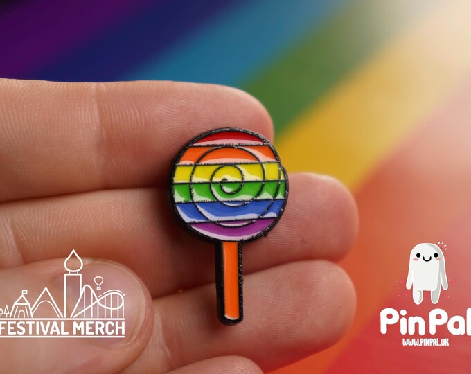 Rainbow Flag Pin | Enamel - PinPal UK053 - LGBT Pride Badge Stud Lesbian Gay Bisexual Transgender Queer Metal Button Pride gift Pride outfit